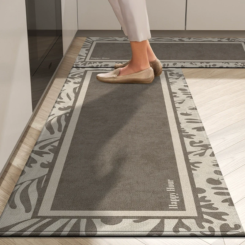 轻奢高级感厨房地垫防滑防油可擦免洗进门口垫耐脏家用脚垫可定制