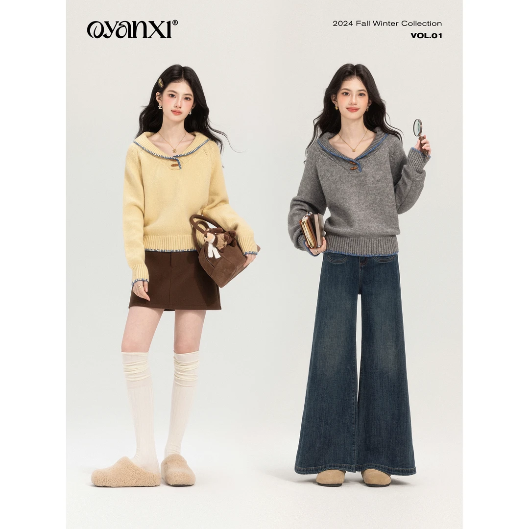 【OYANXI！清清！】费城暮色毛衣AJ-益235M510