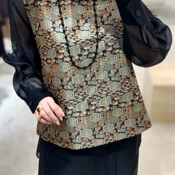 新中式提花上衣马甲