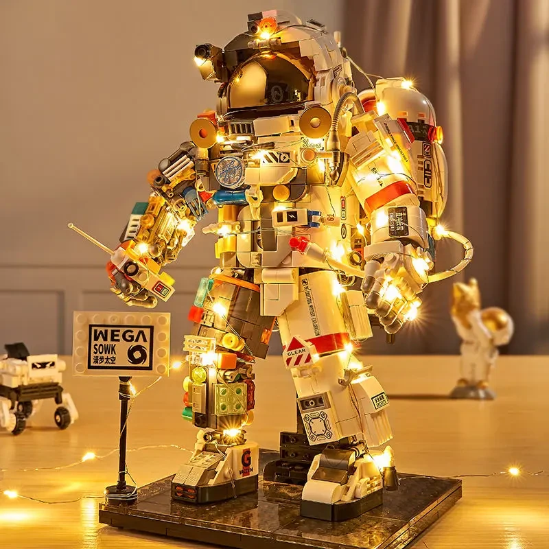 宇航员太空人积木儿童益智拼装玩具男孩拼图中国航天新年生日礼物