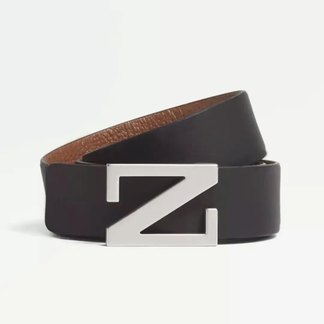 未使用 ZEGNA 【国现 专柜4900】男士双面腰带 LHCEMB027AZ