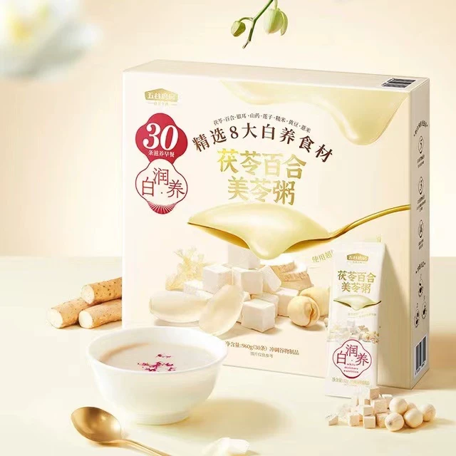 山姆五谷磨房苓粥美茯苓百合960g营养早餐粥冲调谷物30条独立装