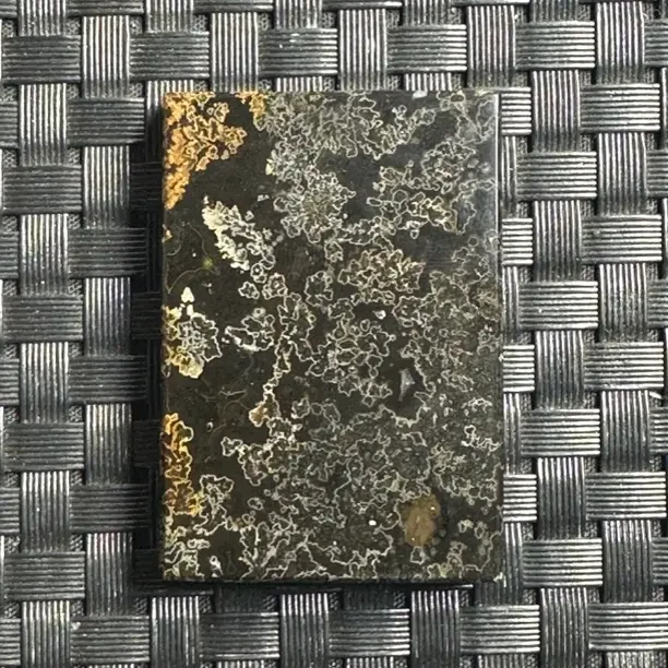 天然巴西金草花玛瑙平安无事牌（漏草，打孔穿绳需备注）