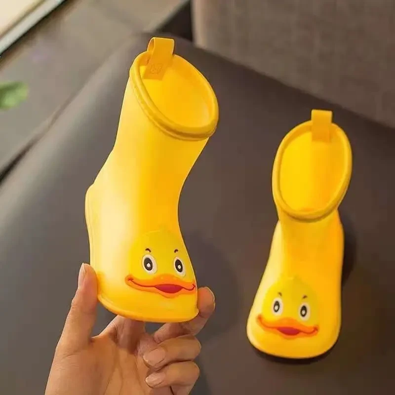 儿童雨靴1-9岁宝宝小雨靴男女童防滑幼儿学生卡通收口儿童小水鞋