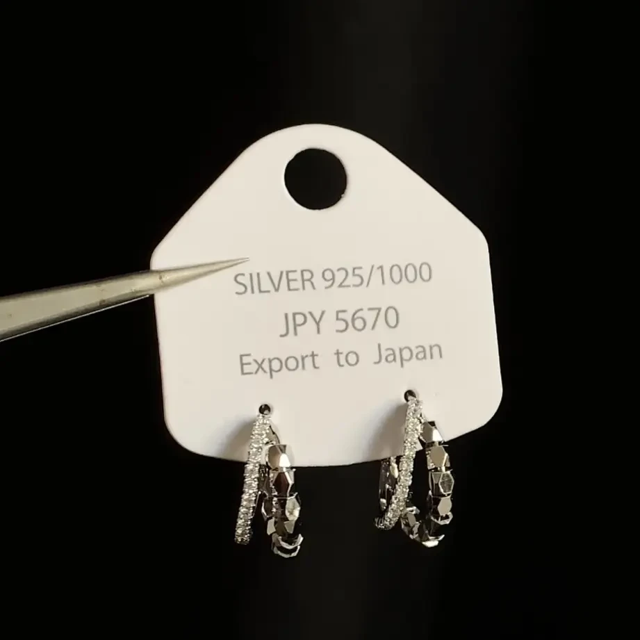 合金耳饰 耳圈合金耳饰咖金色时来运转耳环小众轻奢设计感女式