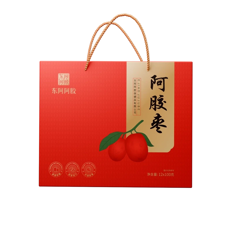 东阿阿胶阿胶枣1200g礼盒营养无核即食阿胶食品旗舰店
