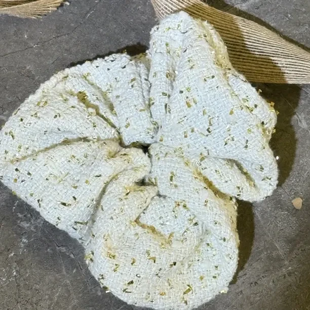 小香风粗花呢 满天星发圈 质感厚实