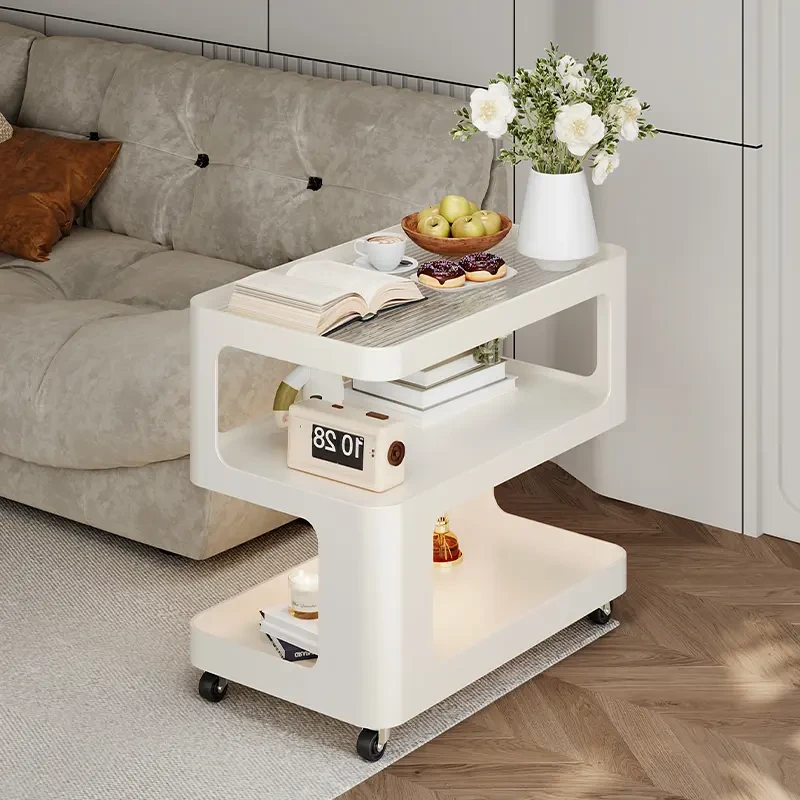 沙发边几轻奢2025新款客厅可移动茶几小桌子床头柜小推车家用简约