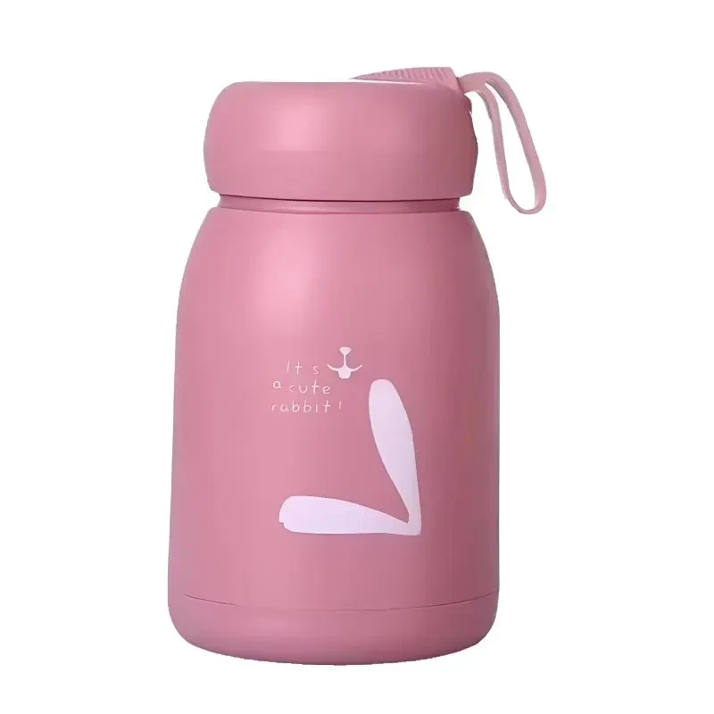 可爱萌兔玻璃杯学生家用茶杯水杯随身杯子时尚茶水创意女士礼品杯