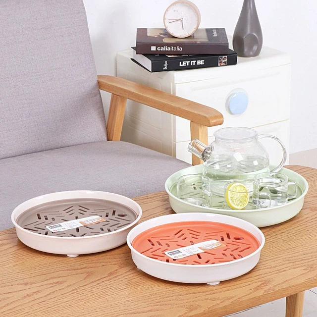 双层沥水盘烧水壶防漏水托盘果盘茶水盘大号水壶垫暖水瓶茶瓶沥水