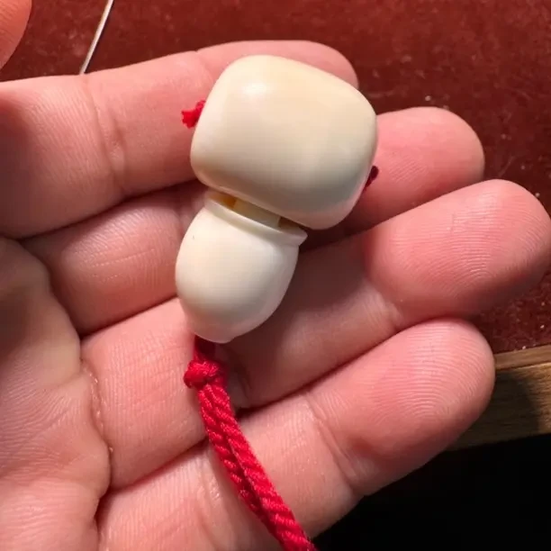 猛犸牙保真5A冰料圆珠三通配饰