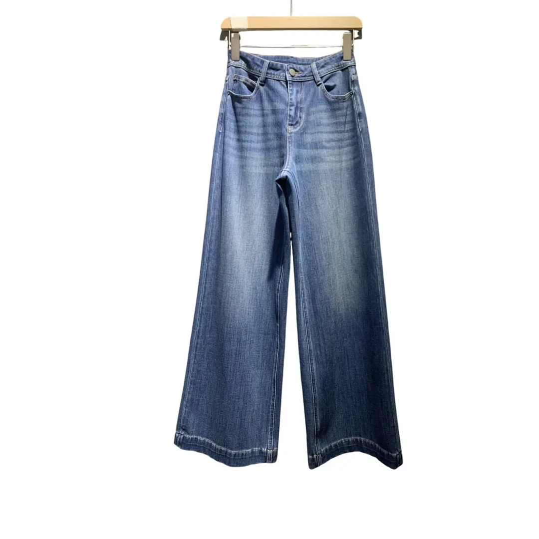 VERAGAO-土耳其面料牛仔蓝阔腿长裤 洋气百搭 松弛感