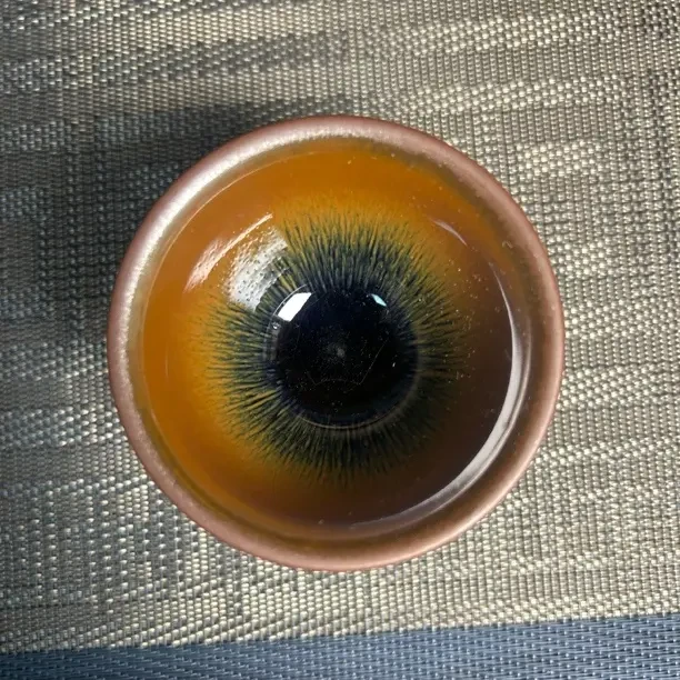 传统工艺兔毫建盏束口高档陶瓷原矿原釉主人杯