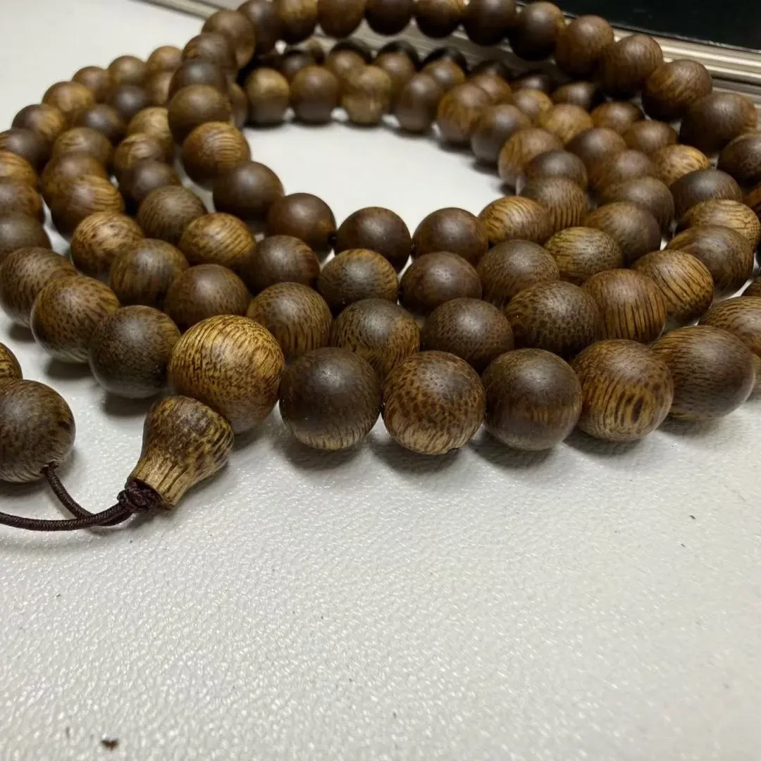 沉香沉香【终身保真】天然海南莺歌绿奇楠0.8mmx108花香蜜甜带凉韵