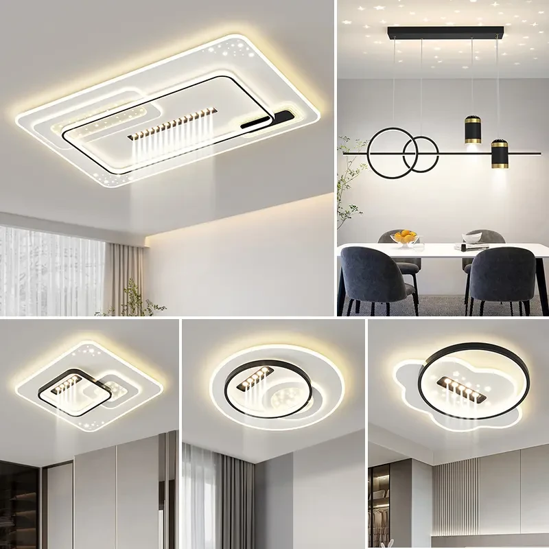 卧室客厅吸顶灯具灯饰中山照明全套餐搭配大气上档次简约现代