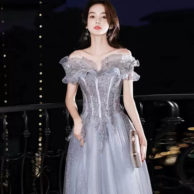 高级感学生艺考礼服裙成人礼生日宴会裙子钢琴演出服毕业生连衣裙