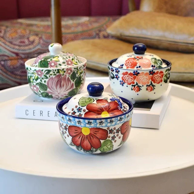 埃兰迪尔酒店炖盅高颜值陶瓷燕窝甜品碗蒸碗家用带盖蒸蛋碗釉下彩