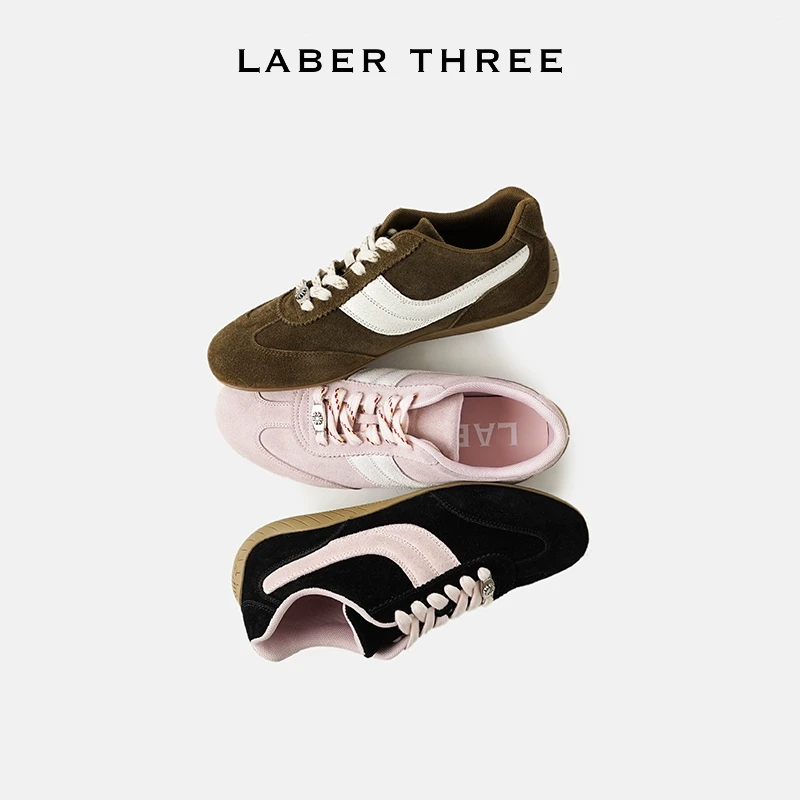 LABERTHREE 复古学院拼色德训鞋