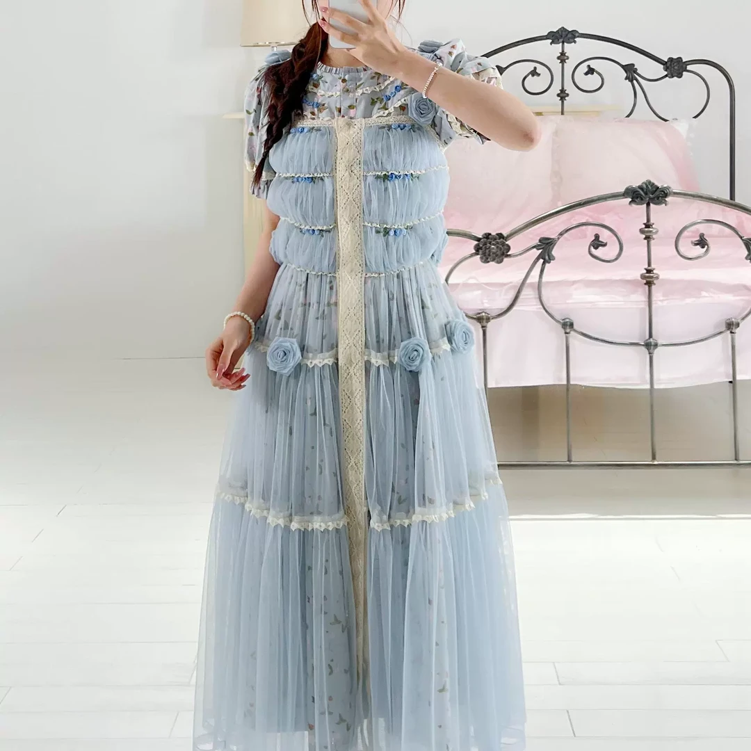 淑女屋淑女屋淑女屋官方旗舰店 仲夏夜之梦。装饰连衣裙