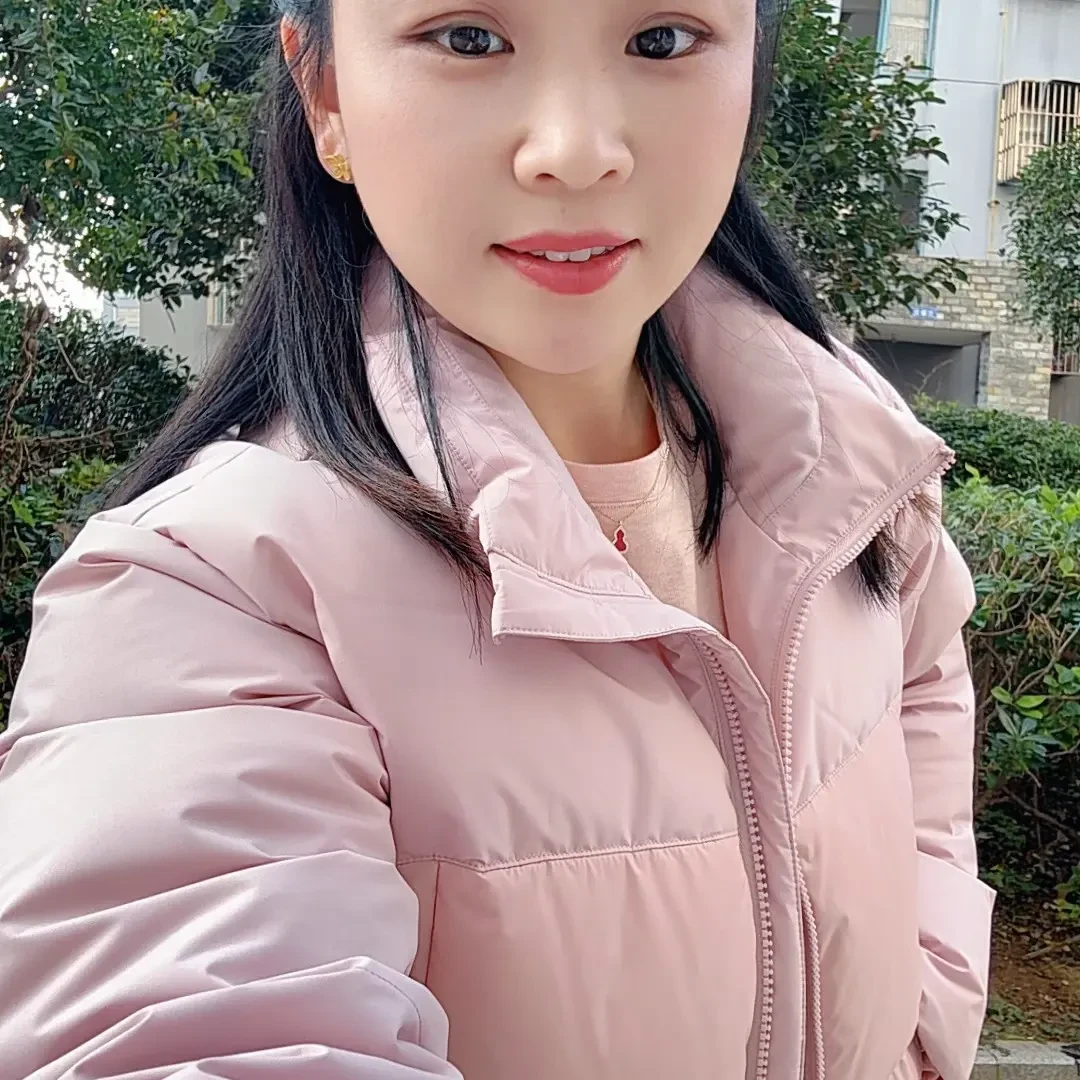 糖糖二姐女短款时尚百搭加厚鹅绒服羽绒服立领宽松韩版保暖冬季