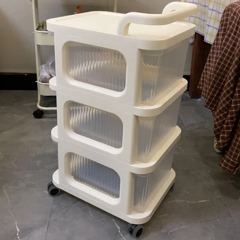多层移动收纳小推车落地抽屉式宝宝玩具收纳储物柜置物架家用零食