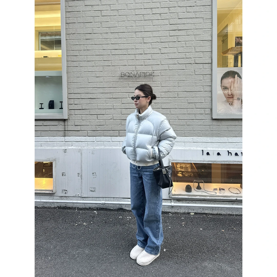 WXLSTUDIO 01/08 ins博主私线  不规则立体猫须直筒牛仔裤