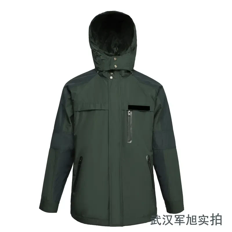 特种冲锋衣橄榄绿色（户外保暖防水连帽运动外套）