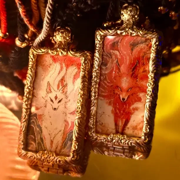 【光杜间】涂山狐族系列吊坠 魅惑白狐x招财红狐