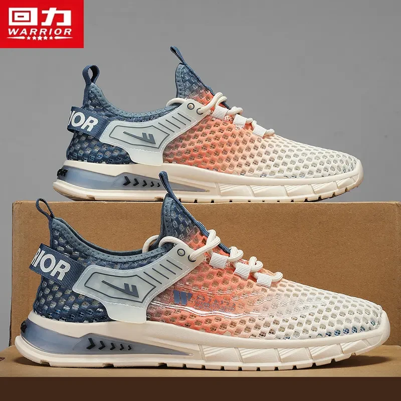 回力男鞋夏季透气2025网眼休闲网面跑步运动小白鞋镂空百搭空调鞋