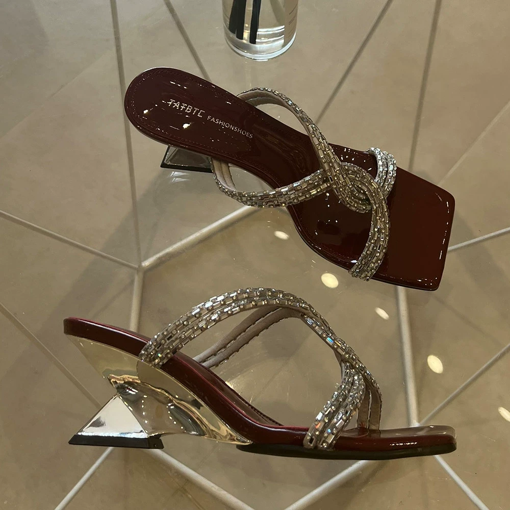 大码凉鞋女41-43宽胖脚女鞋夏季爆款新款高跟鞋外穿拖鞋低跟凉拖