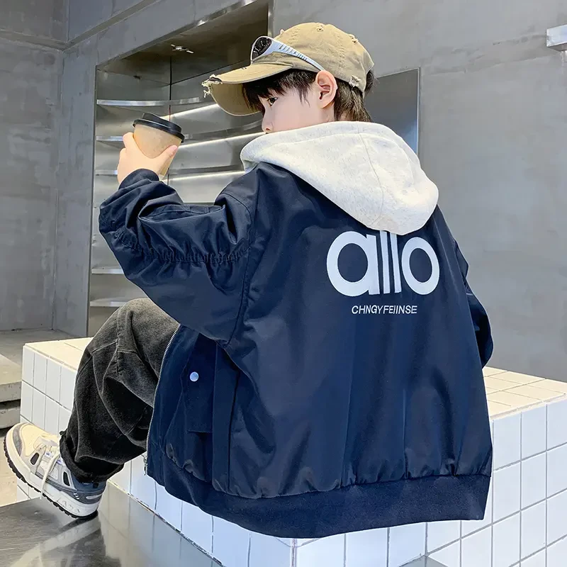 儿童装男童秋装夹克外套2025新款中大童秋季男孩春秋款帅气棒球服