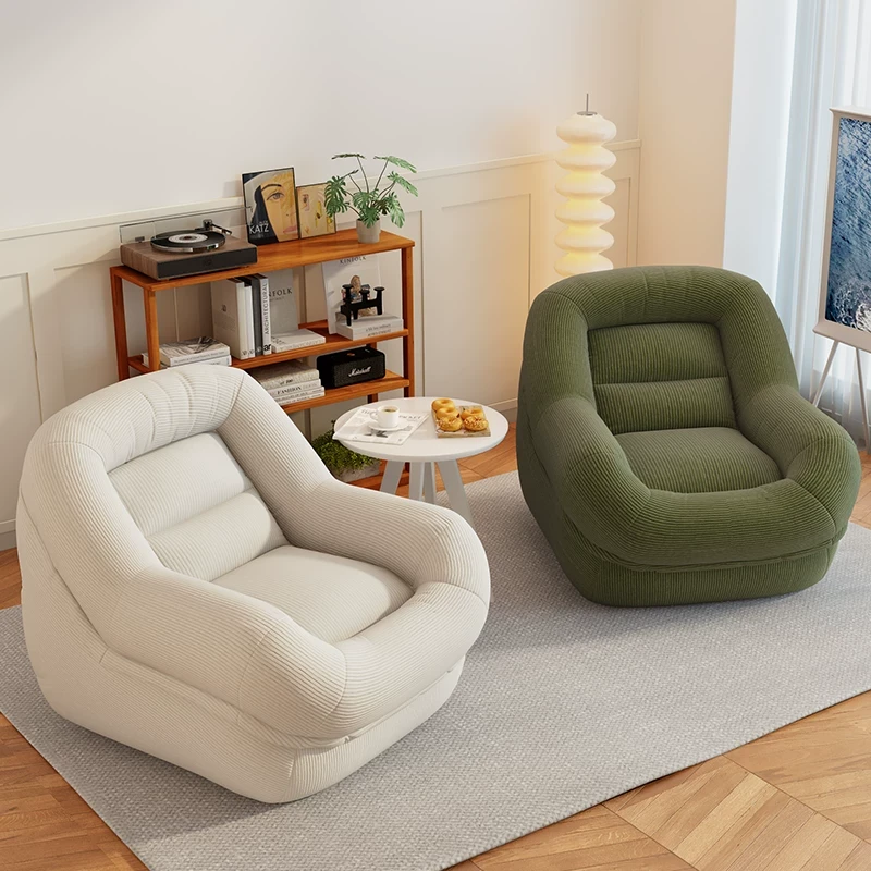 懒人沙发窝窝沙发榻榻米小户型阳台卧室客厅单双人法式复古躺椅子