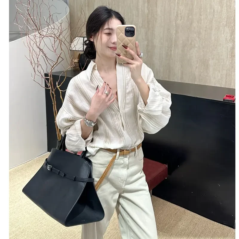 上班族通勤风女装高级感早春女士气质上衣长袖衬衫高腰休闲阔腿裤