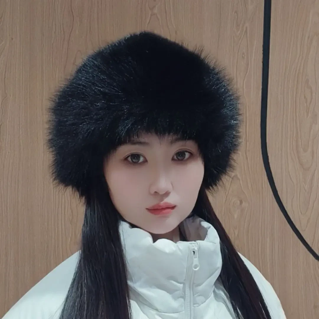 秋冬加厚水貂毛时尚保暖百搭蒙古帽