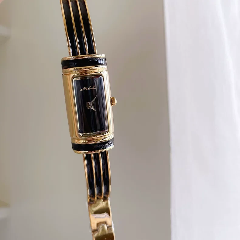 【小金条造型】长方形手镯式手表女小众轻奢高级感女表2025新款潮