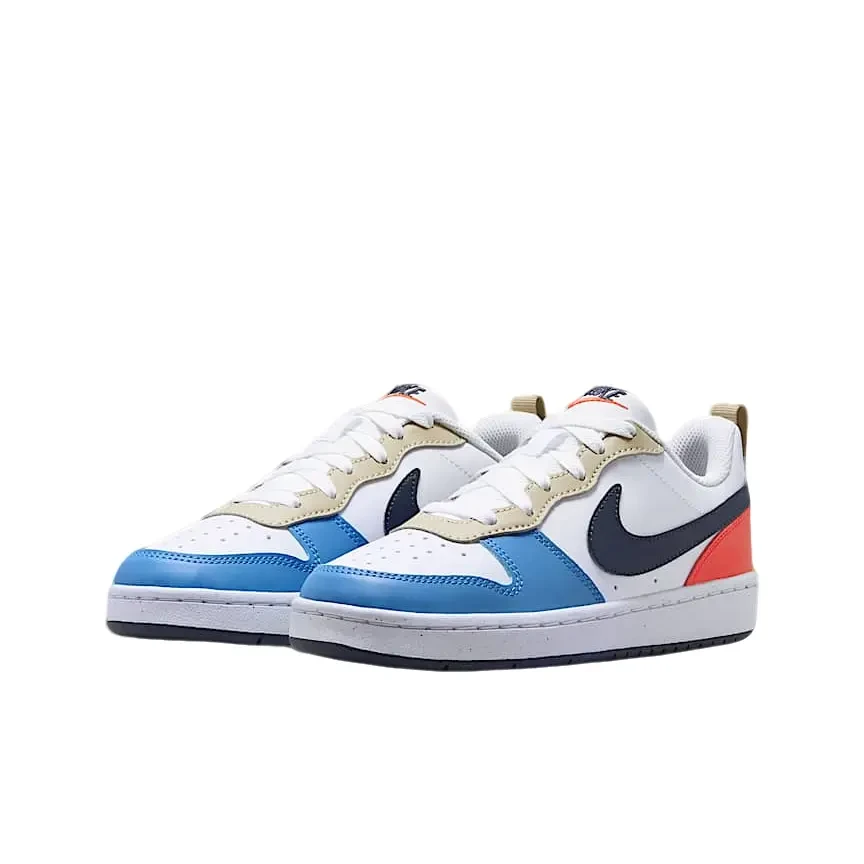 NIKE/耐克 大童白蓝Court（GS）运动鞋透气经典休闲板鞋-DV5456-124