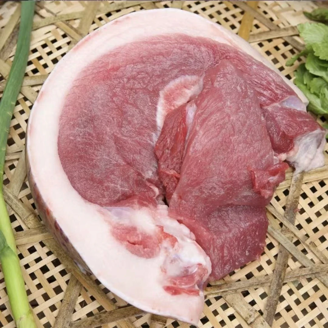 (带皮腿肉)4斤带皮黑猪土猪肉东北农家散养现杀