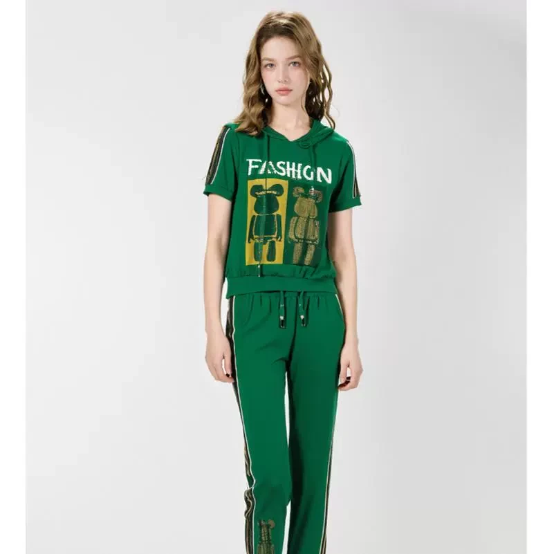 妈妈高端休闲裤春夏新款洋气时尚裤子 赫6321C