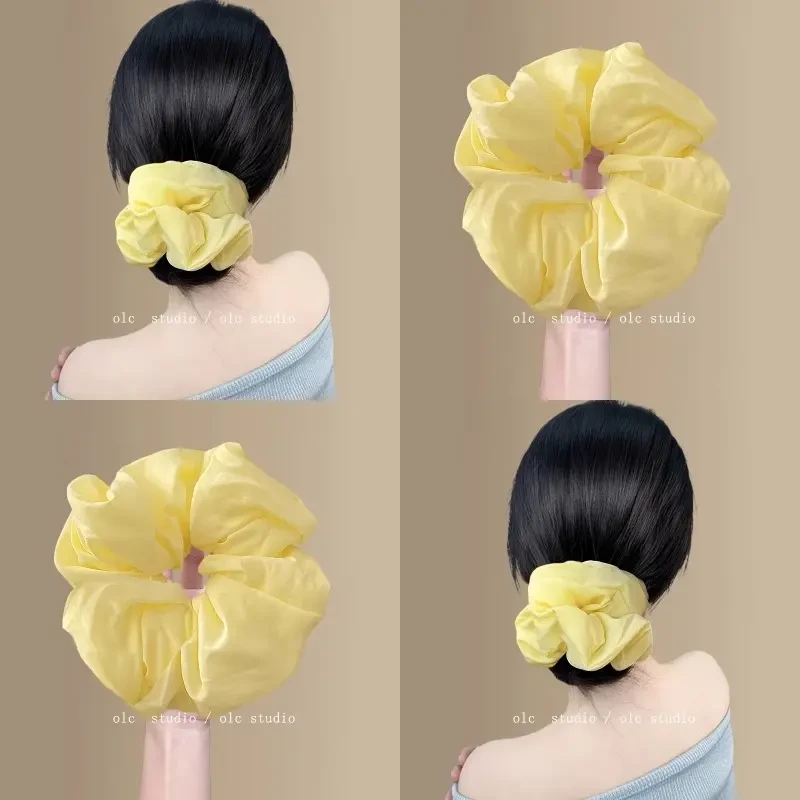 明媚夏日~韩系清新大肠发圈头绳女2025新款扎头发皮筋高弹力耐用