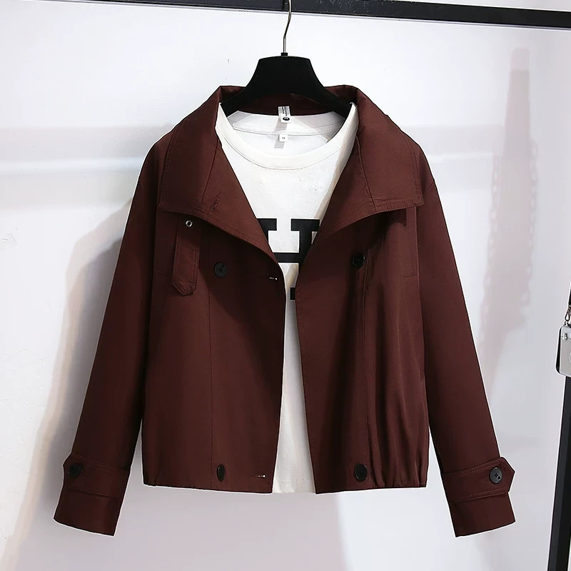 0801-0820女短款短外套秋款外套秋季薄款温婉风机能风