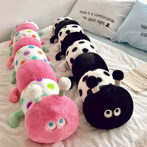 长条多功能抱枕毛毛虫床上毛绒玩具靠枕玩偶女生睡觉夹腿礼物tkh