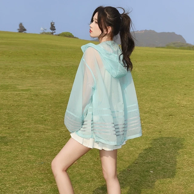 大鹅不饿薄纱外穿防晒衣女2025新款夏季高级感巨好看防晒开衫外套