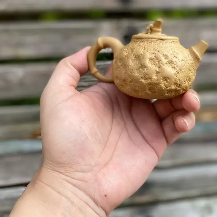 竹节供春｜黄金段泥 120CC 花器高手张老师全手工制作