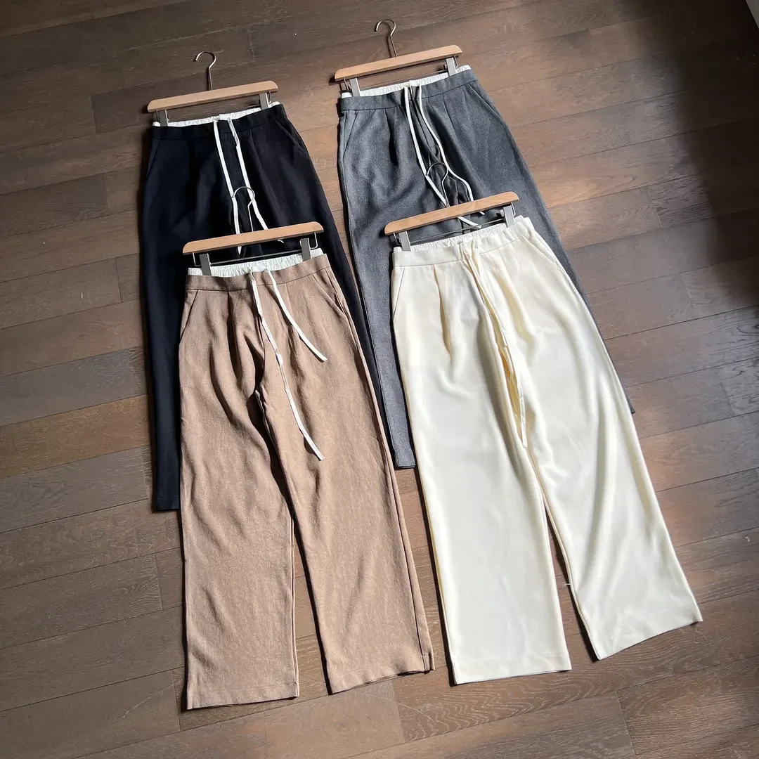 秋冬小直筒纯色免烫百搭休闲裤长裤时尚韩版男士休闲裤潮流长裤