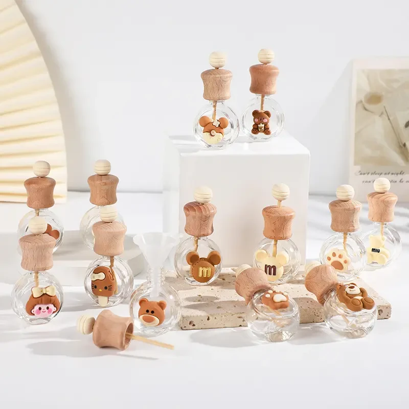 香水花露水香薰挥发瓶 卡通卧室卫生间空调出风口喷瓶家用留香