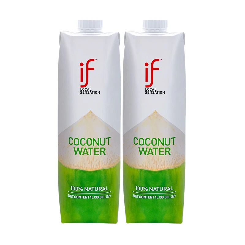 if椰子水1L*2瓶大瓶装泰国进口网红椰汁NFC果汁运动补水孕妇饮品