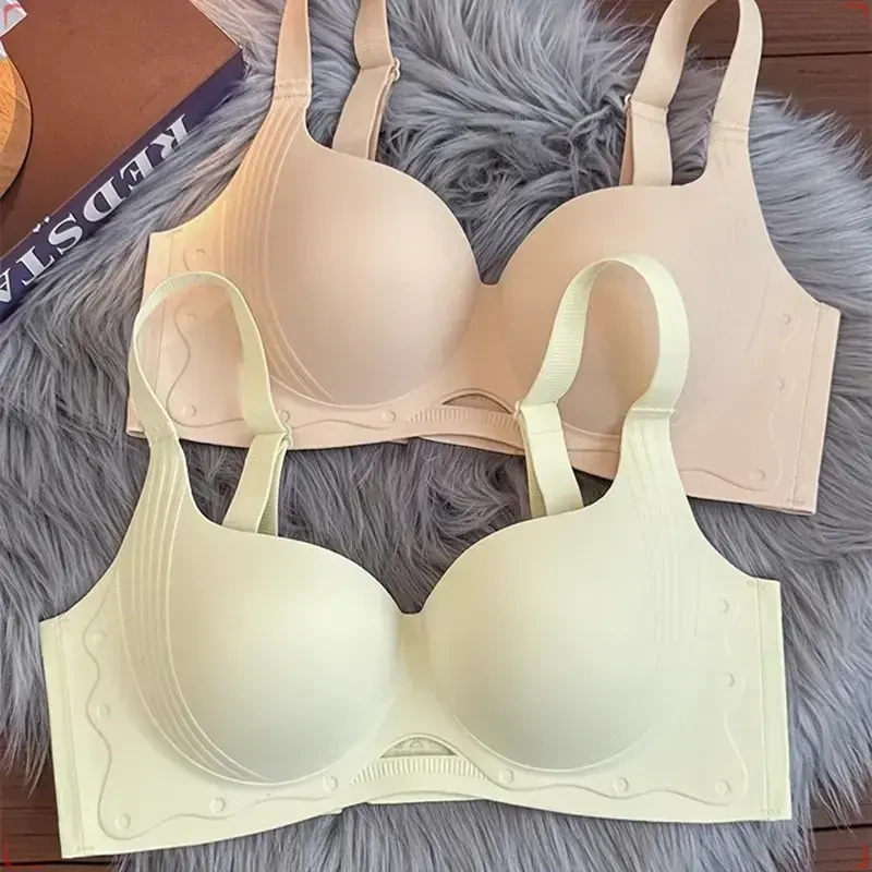 调整型文胸罩女款无痕大显小收副乳薄款软钢圈防下垂聚拢舒适