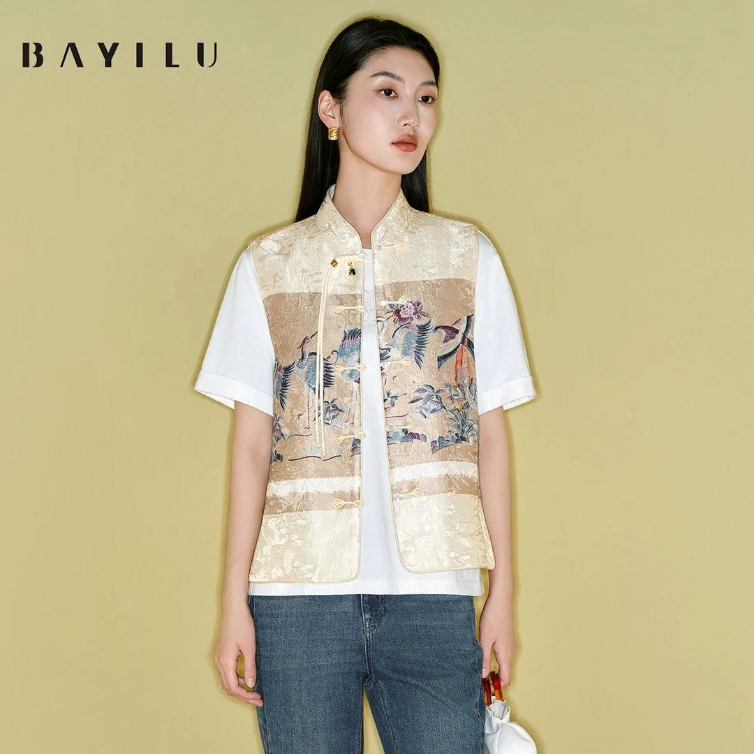 【女乔】芭依璐2025春季新款马甲外套91W5023