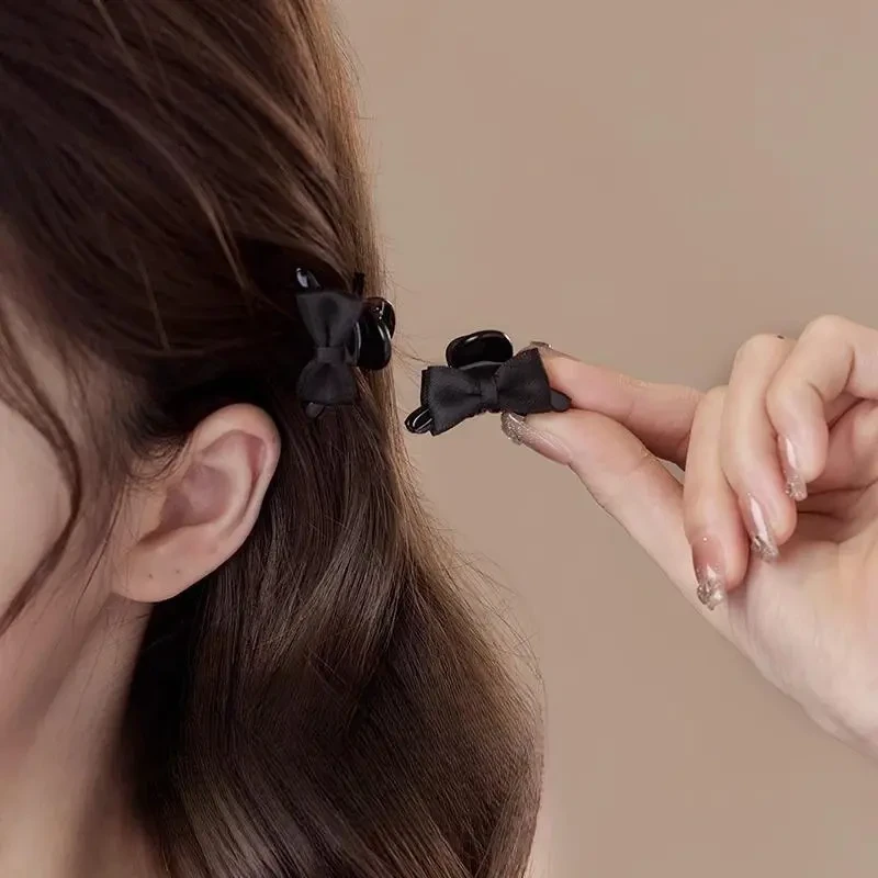 精致蝴蝶结迷你小抓夹女2025新款高级感侧边夹刘海夹子公主头发饰