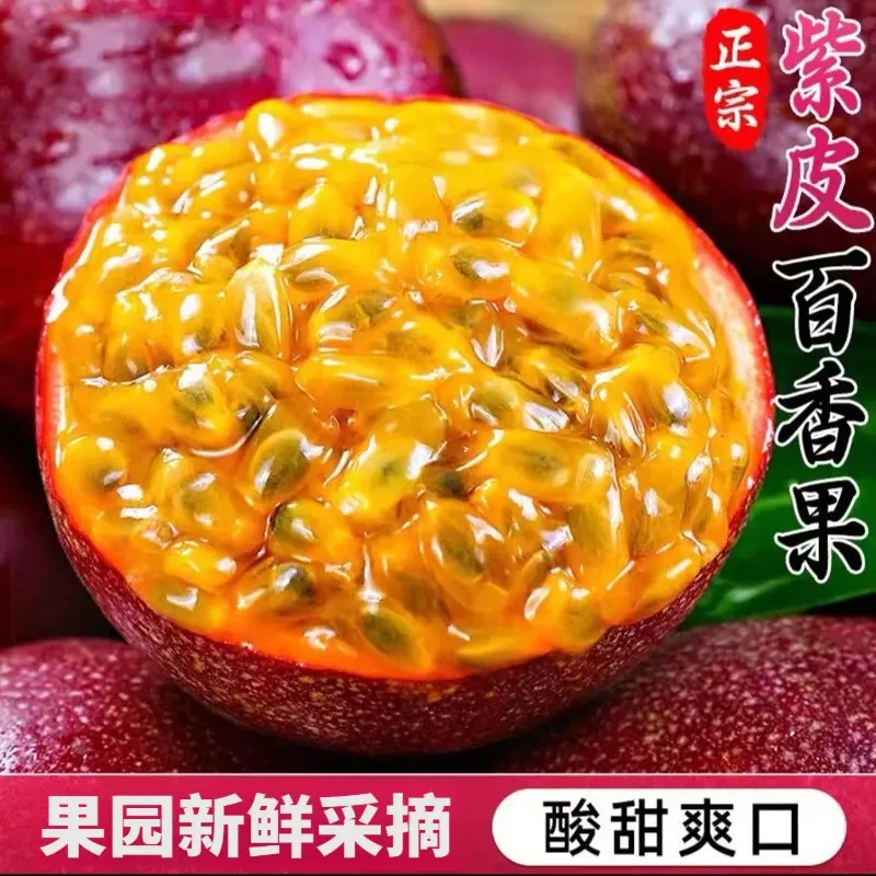云南紫皮百香果孕妇新鲜水果大果当季酸甜多汁美味整箱包邮新鲜